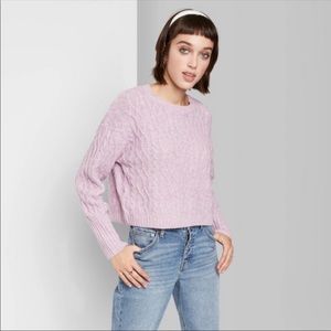 Wild Fable Crew Neck Cropped Sweater